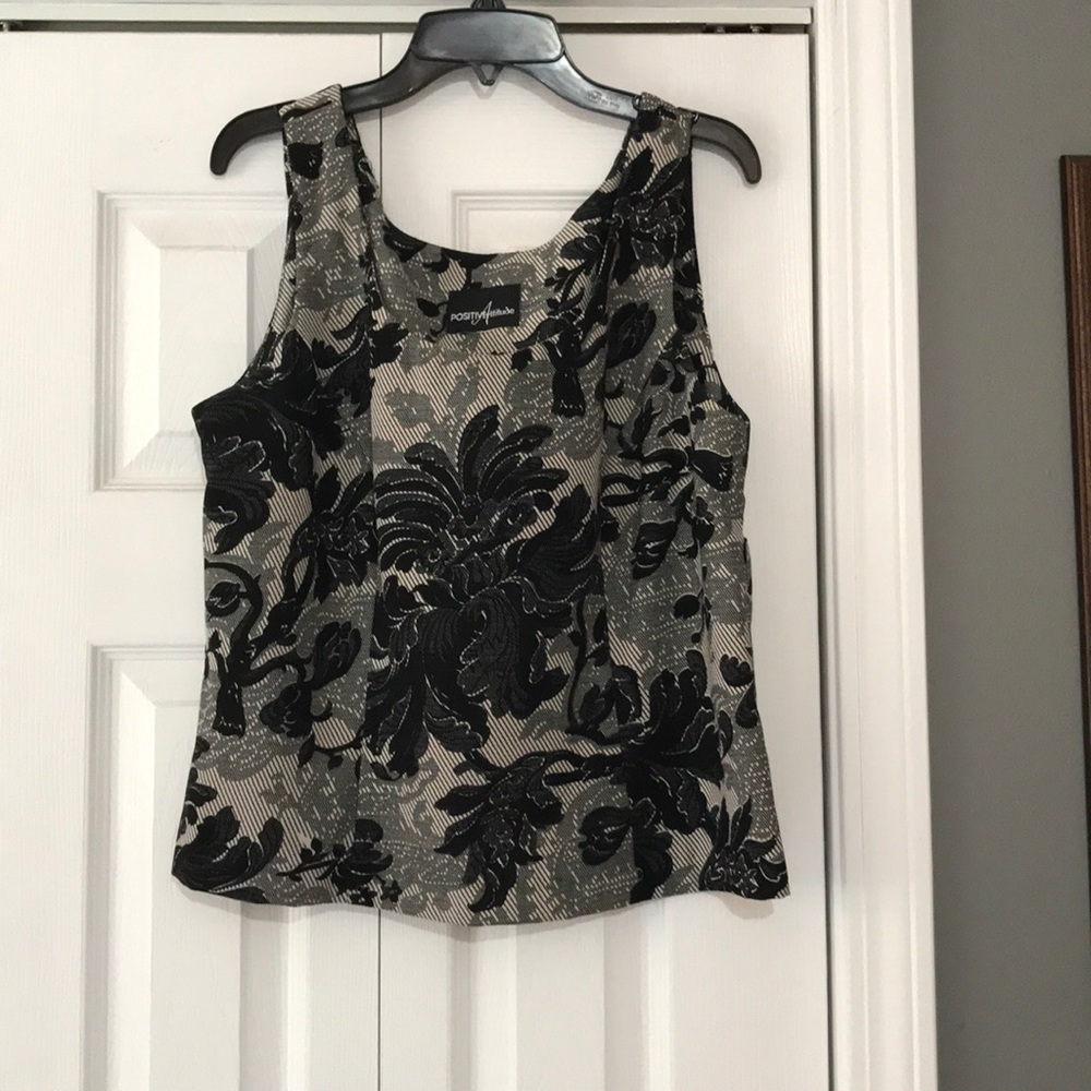 Black floral top